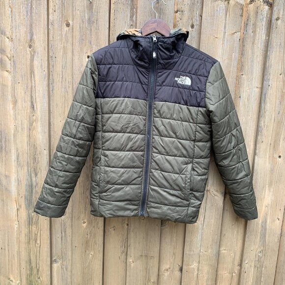 The North Face Reversible Nuptse Jacket Camo Green - Picture 6 of 9